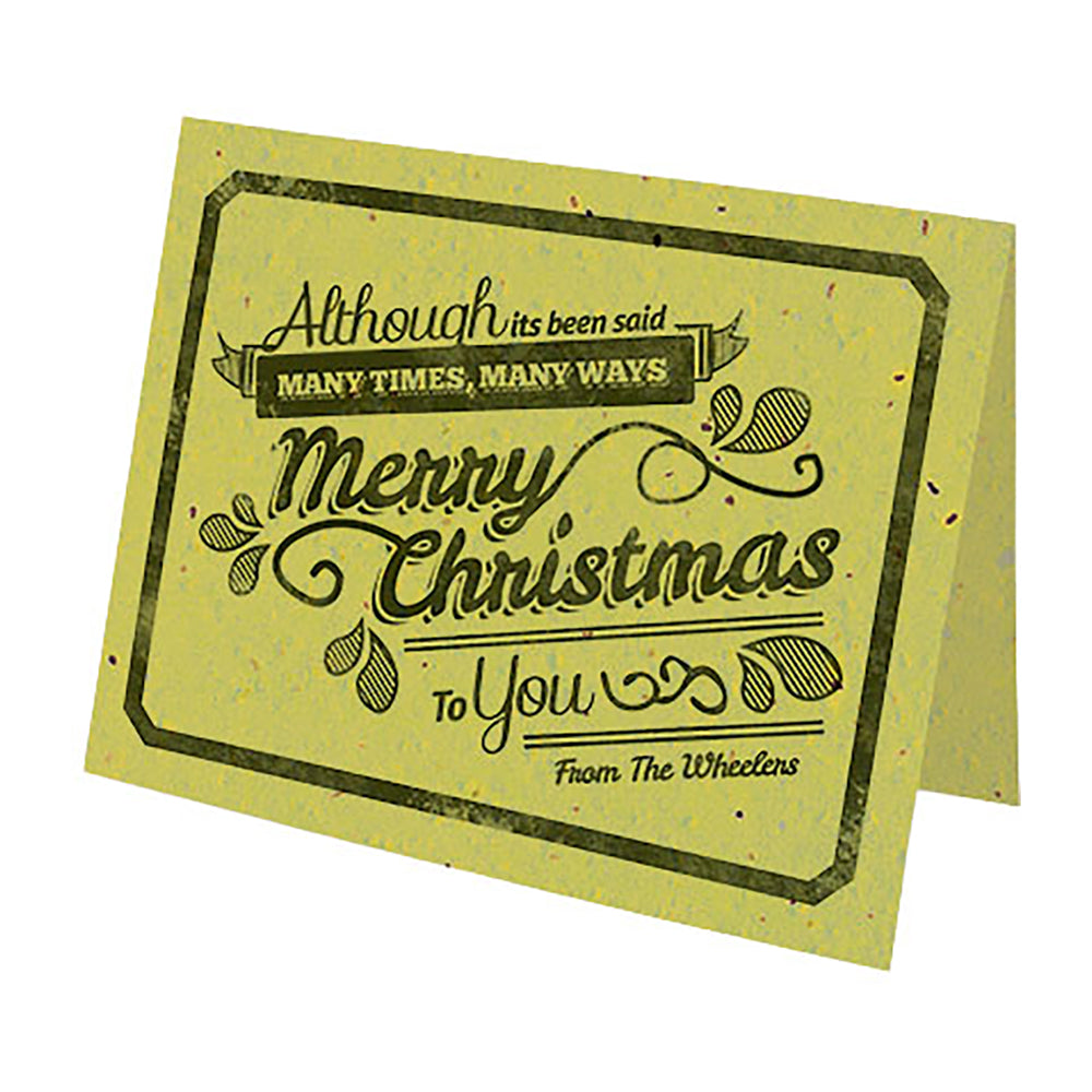 Vintage Seed Paper Christmas Cards