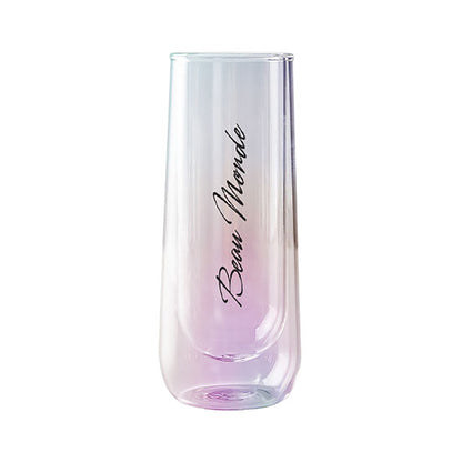 Asobu Iridescent Stemless Champagne Flute