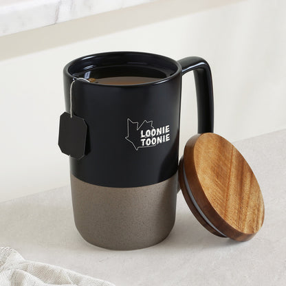 Ceramic Mug With Lid - 16 oz