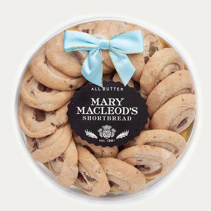 Clear Round With 21 Signature Chocolate Crunch Shortbread Cookies