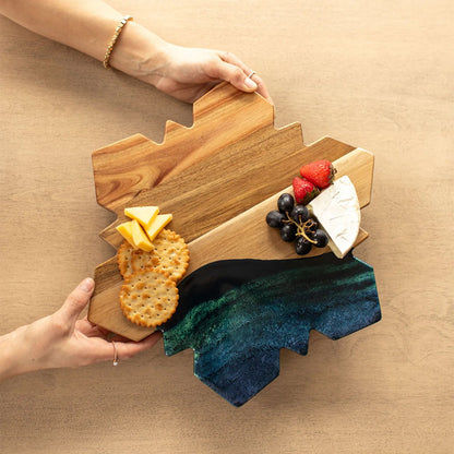 New Snowflake Charcuterie Board And Ceramic Tray