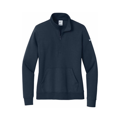 Nike Women's Club Fleece Sleeve Swoosh 1/2 Zip