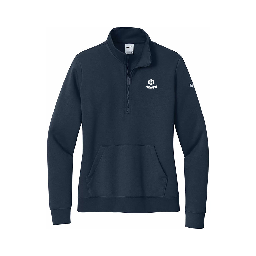 Nike Women's Club Fleece Sleeve Swoosh 1/2 Zip