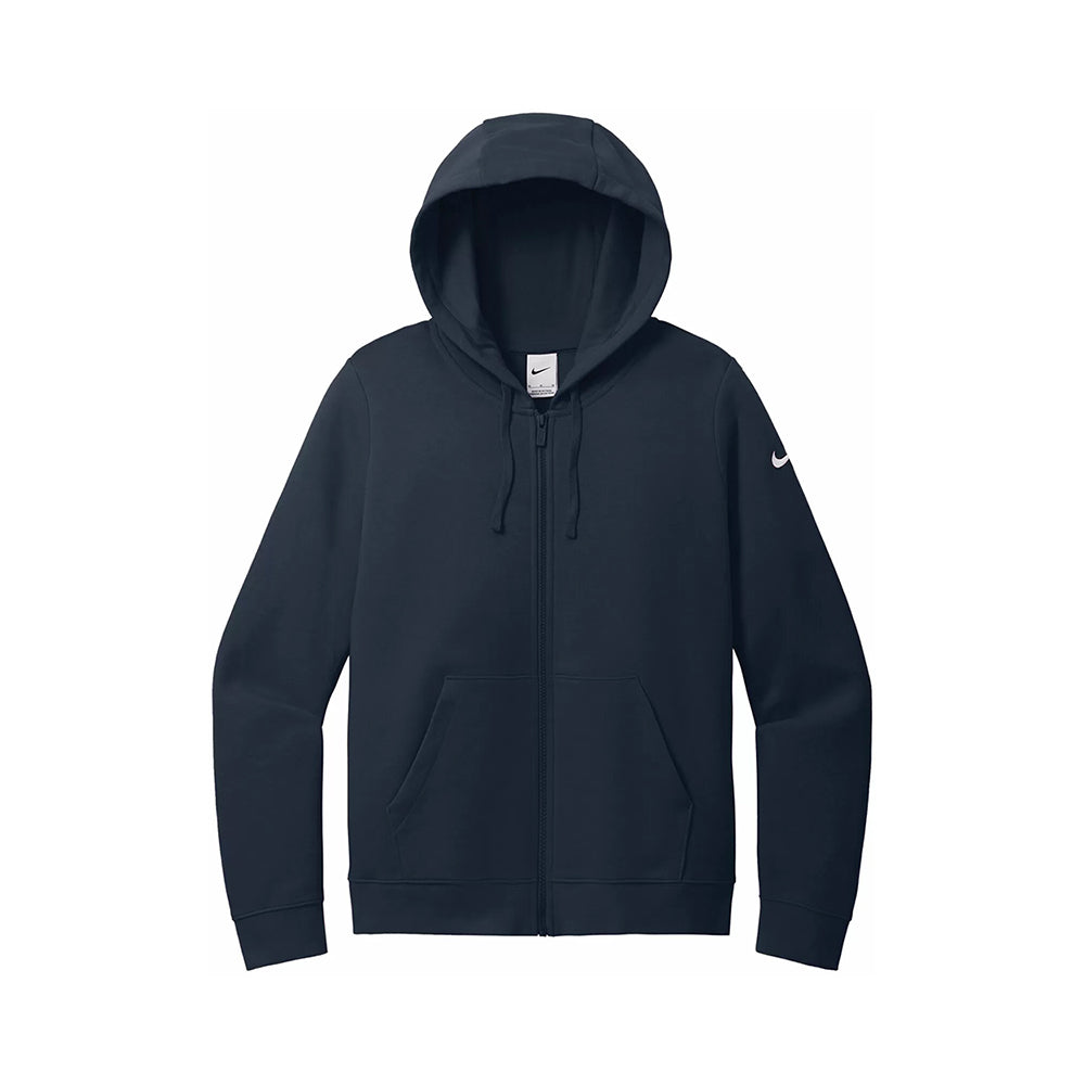 Nike Women's Club Fleece Sleeve Swoosh Full Zip Hoodie