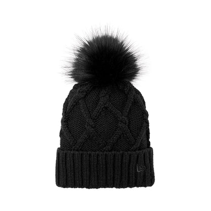 New Era® Faux Fur Pom Pom Beanie