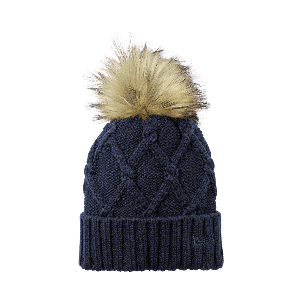 New Era® Faux Fur Pom Pom Beanie
