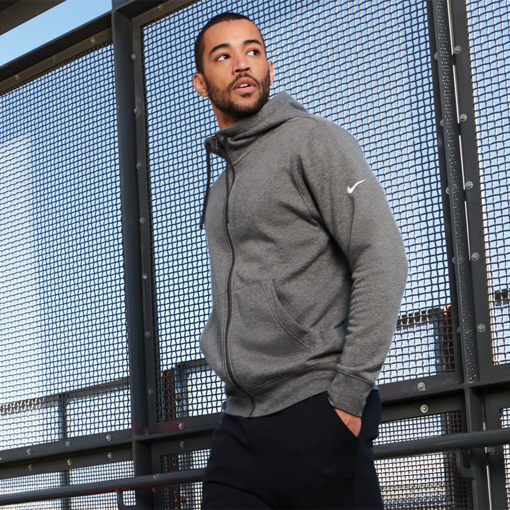 Nike Men's Club Fleece Sleeve Swoosh Full Zip Hoodie