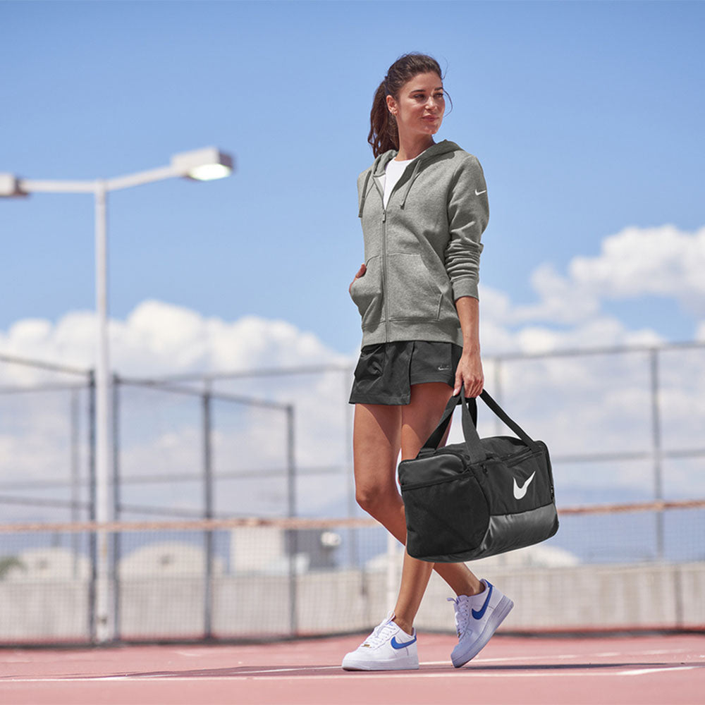 Nike Women's Club Fleece Sleeve Swoosh Full Zip Hoodie