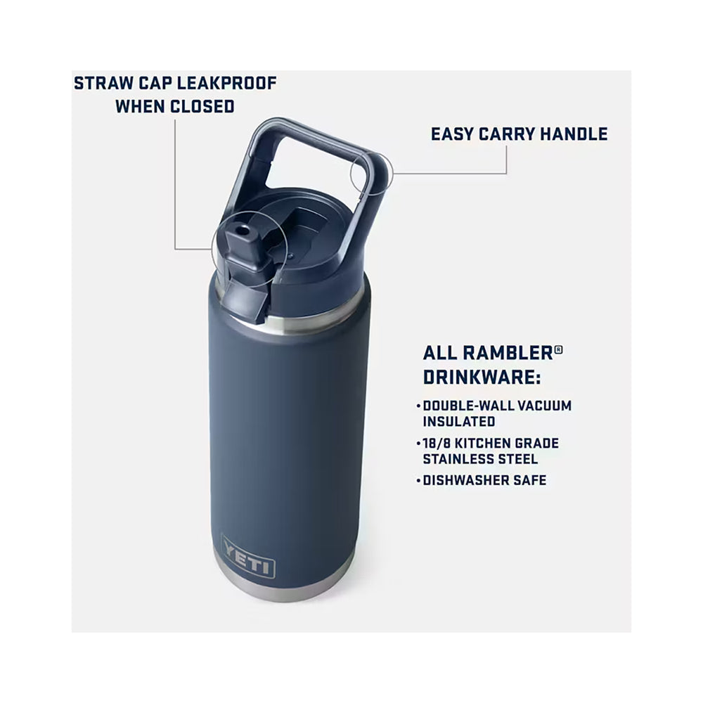 YETI Rambler Bottle with Straw Cap - 26 Oz.
