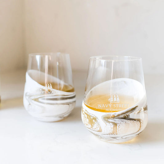 Resin Coated Wine Glasses (Set Of 2)