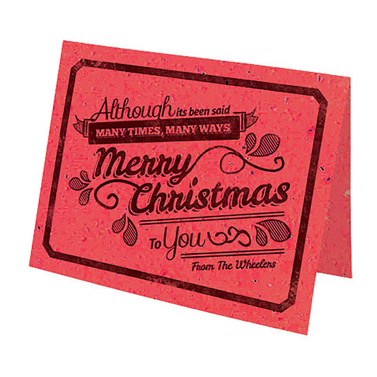 Vintage Seed Paper Christmas Cards