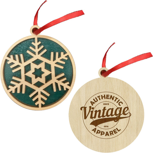 Wood Snowflake Ornament