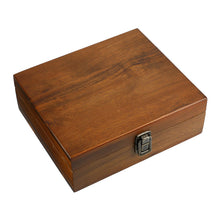 Load image into Gallery viewer, Wood and Metal Wine Set
